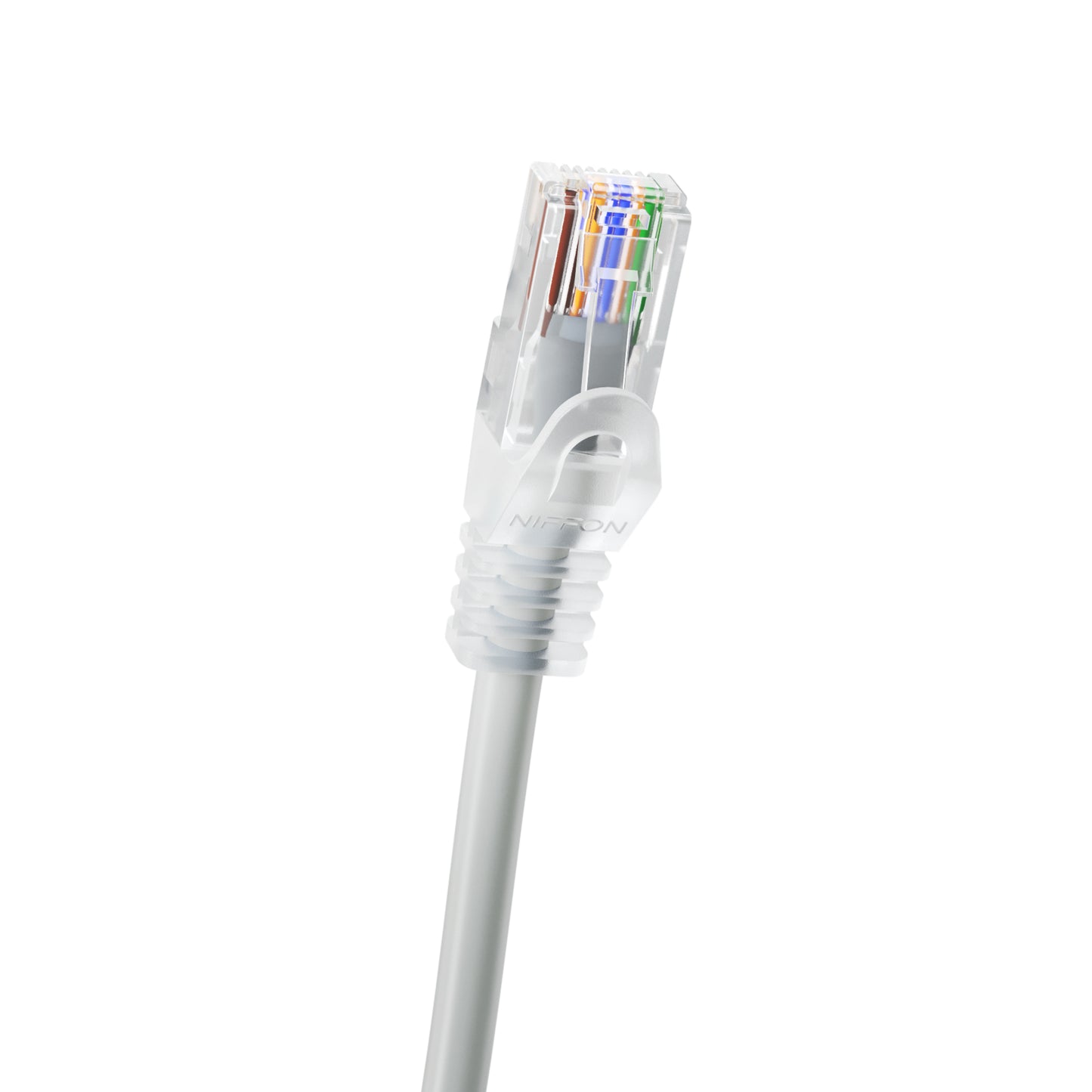 Cat6a Slim Patch Cable, 30AWG, 10G, Pure Bare Copper, Snagless RJ45, Bend Series Ethernet Cable Gray