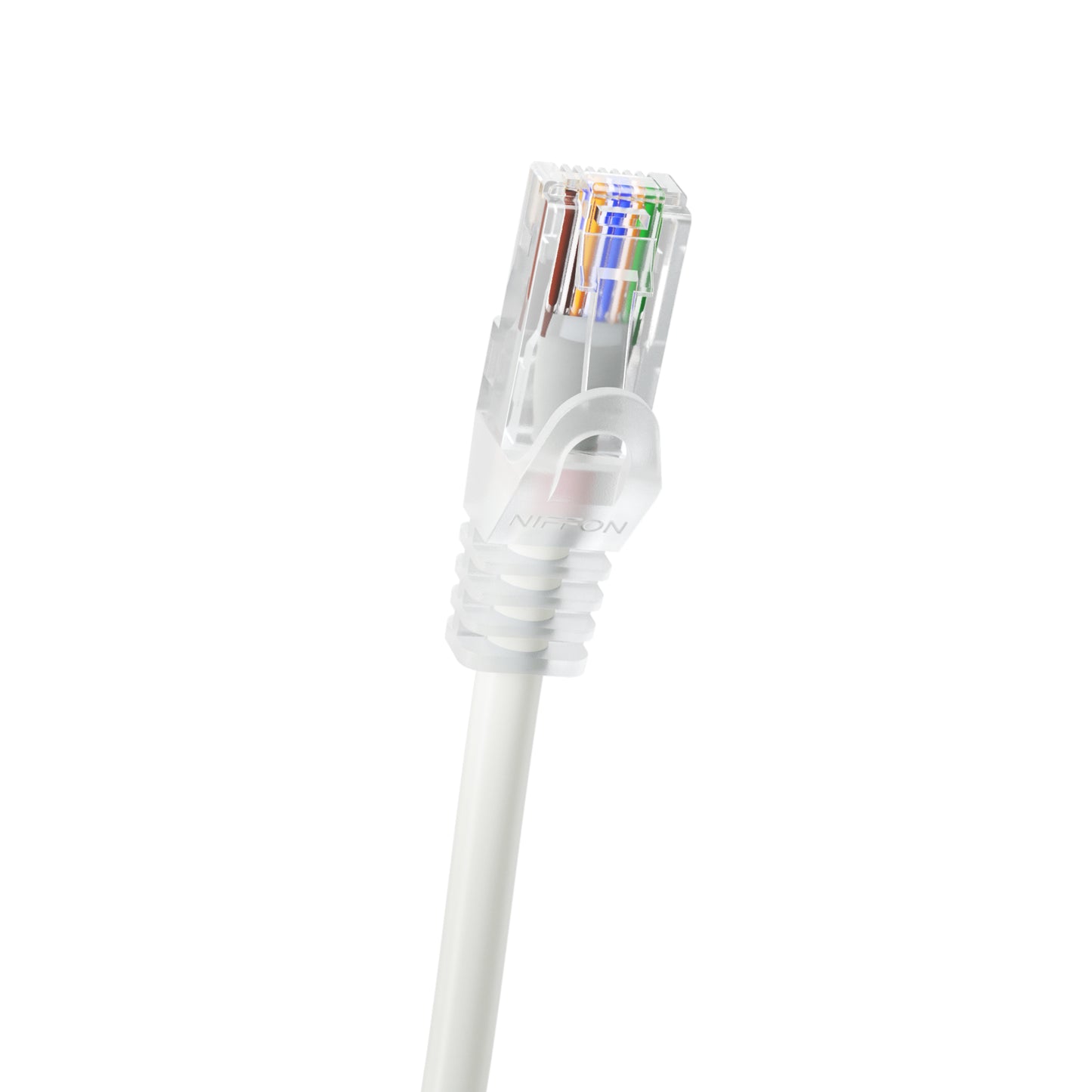 Cat6a Slim Patch Cable, 30AWG, 10G, Pure Bare Copper, Snagless RJ45, Bend Series Ethernet Cable White