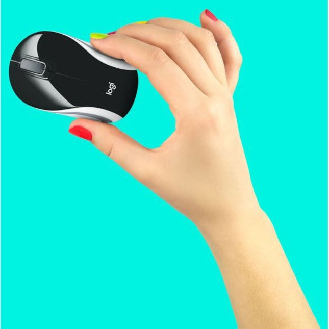 M187 ULTRA PORTABLE MOUSE BLK W/ WHITE STRIPE