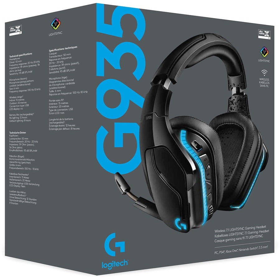 G935 WRLS HEADSET 7.1 LIGHTSYNC