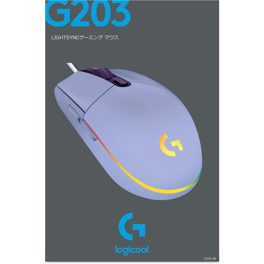G203 LIGHTSYNC GAMING MOUSE LILAC