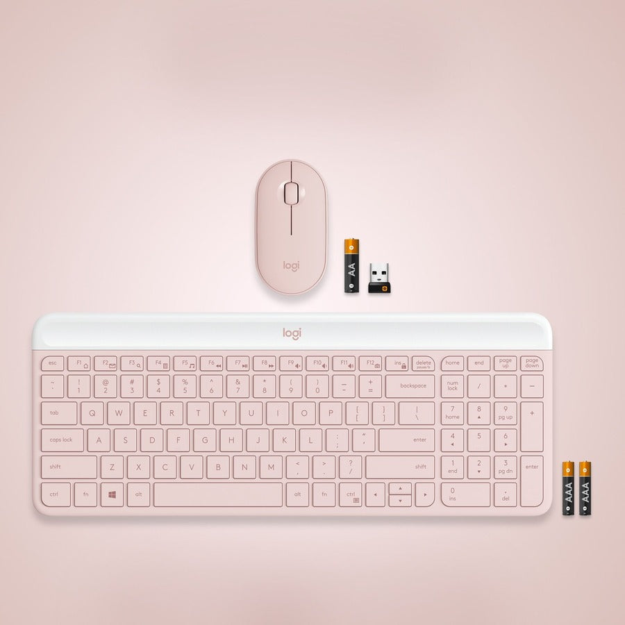 MK470 WIRELESS KEYBOARD AND MOUSE SLIM COMBO ROSE