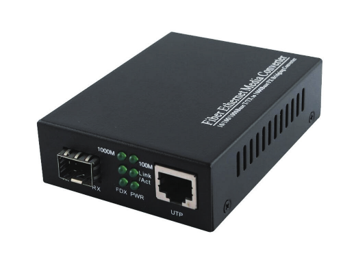 10/100/1000M SFP-RJ45 Media Converter. Fully compatible with both Multimode and Singlemode SFPs