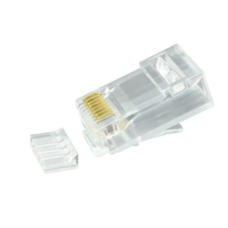 NIFFON RJ45 Cat5e Unshielded Plug - Suitable for Solid & Stranded Cables - Pack of 10