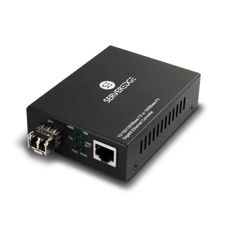 10/100/1000Base-TX to 1000Base-FX Multimode LC Fibre Media Converter (550m)