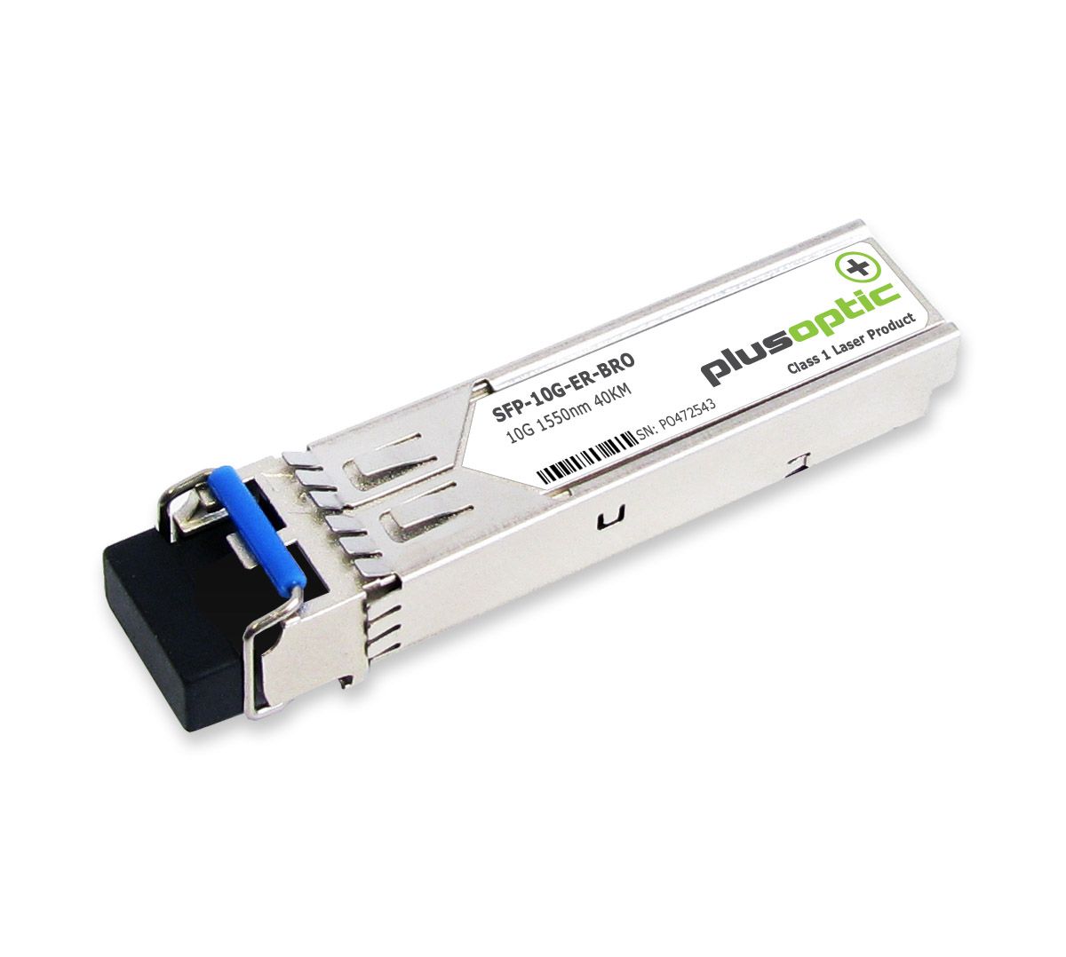 Brocade compatible (10G-SFPP-ER) 10G, SFP+, 1550nm, 40KM Transceiver, LC Connector for SMF with DOM