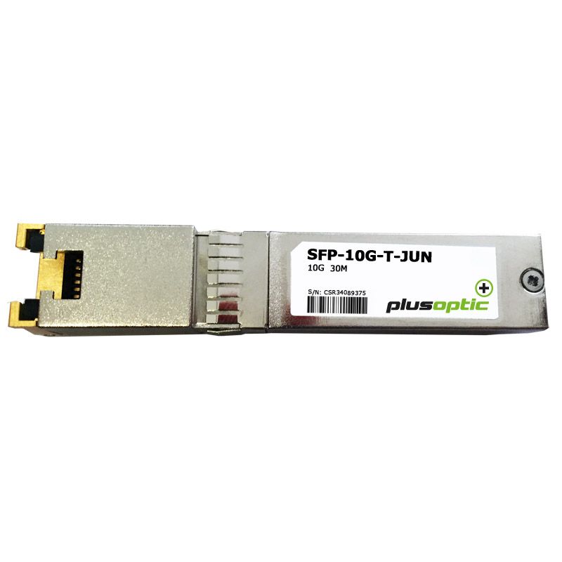 Juniper compatible (EX-SFP-10GE-T) 10G, Copper SFP+, 30M Transceiver, RJ-45 Connector for Copper - CAT6