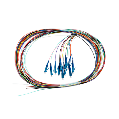 2m Fibre Pigtail LC OS1 / OS2 Singlemode | 12 Pack Rainbow