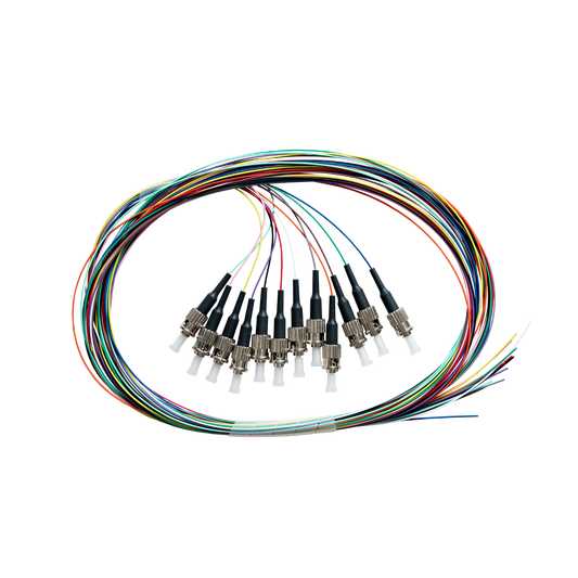 2m Fibre Pigtail ST OM4 Multimode Backward Compatible With OM3 | 12 Pack