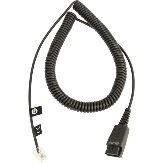 DIRECT CONNECT CORD QD-RJ-9 COILED CORD