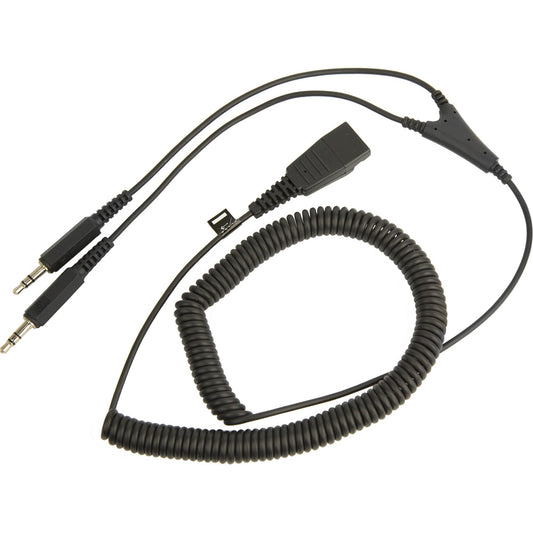 QD TO DUAL 3.5MM JACKS FOR PC