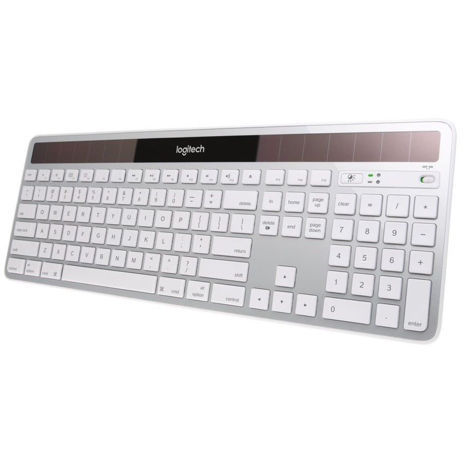 LOGITECH WIRELESS SOLAR KEYBOARD FOR MAC FULL SIZE SILVER