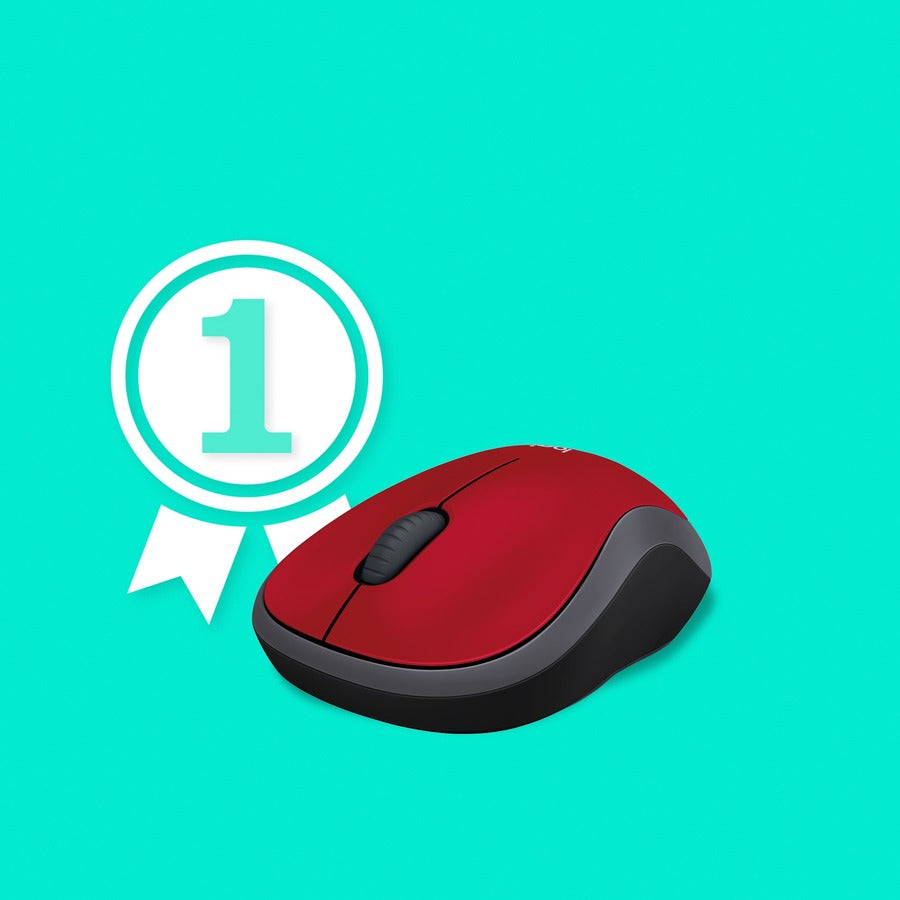 M185 COMFORT WRLS MOUSE RED PLUG N PLAY
