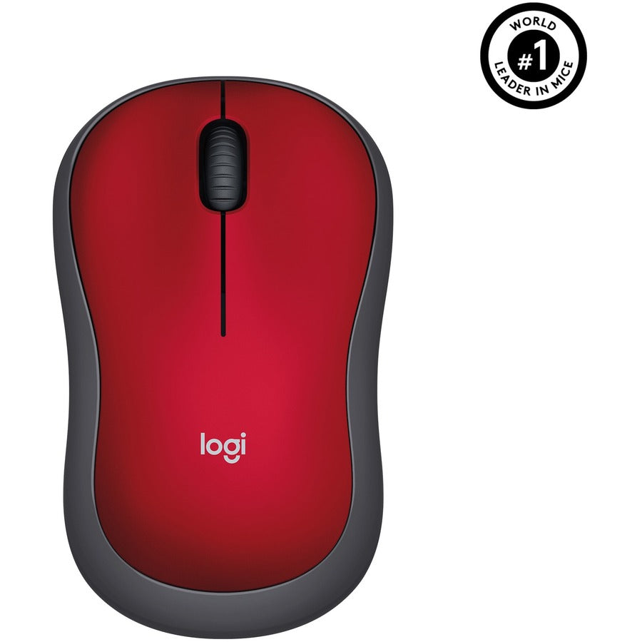 M185 COMFORT WRLS MOUSE RED PLUG N PLAY