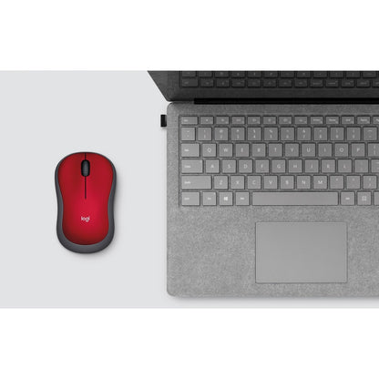 M185 COMFORT WRLS MOUSE RED PLUG N PLAY
