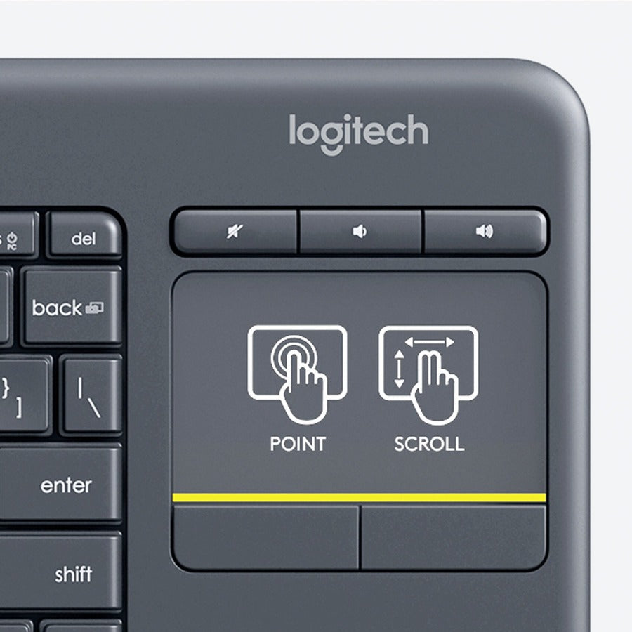 K400 PLUS WRLS TOUCH KEYB BLK