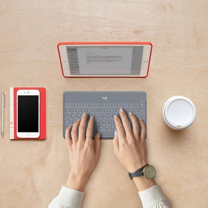 LOGITECH KEYS-TO-GO WIRELESS KEYBOARD STONE