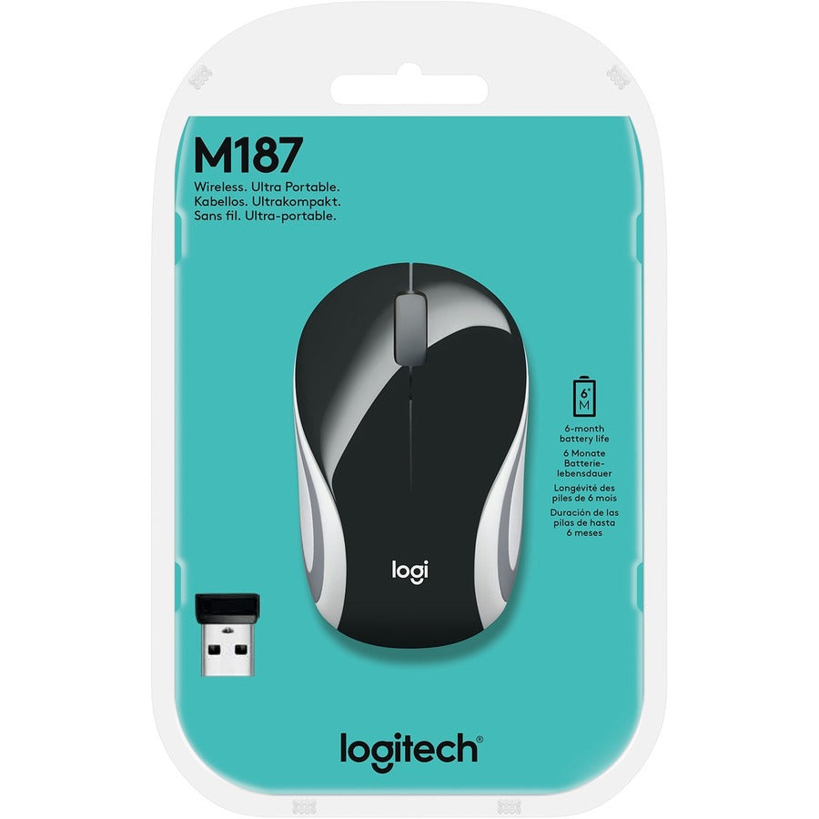 M187 ULTRA PORTABLE MOUSE BLK W/ WHITE STRIPE