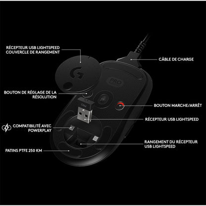 LOGITECH G PRO WIRELESS GAMING MOUSE