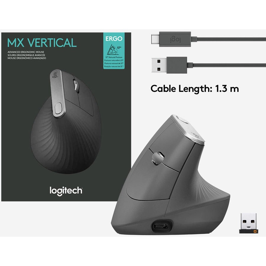 MX VERTICAL ERGONOMIC MOUSE HANDSHAKE POSITION