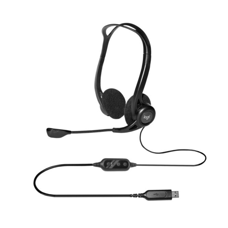 LOGITECH 960 USB COMPUTER HEADSET WHITE BOX