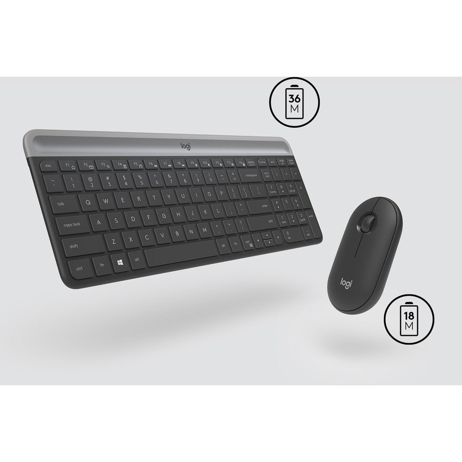 MK470 WRLS SLIM KEYB/MOUSE COMBO GRAPHITE