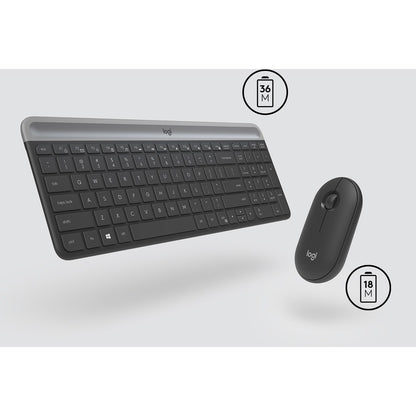 MK470 WRLS SLIM KEYB/MOUSE COMBO GRAPHITE