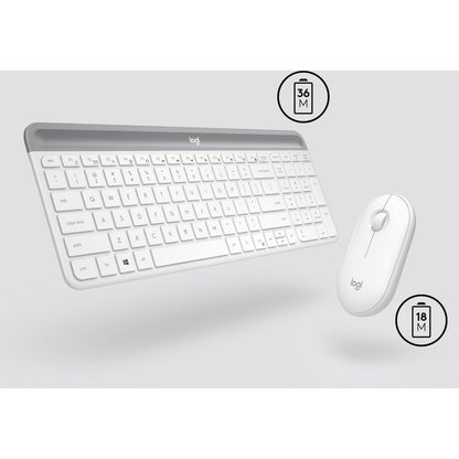 MK470 WRLS SLIM KB COMBO WHITE