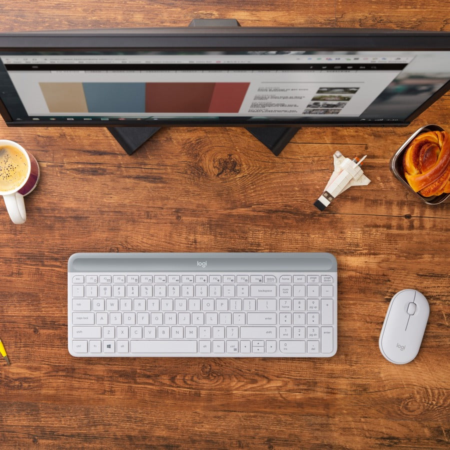 MK470 WRLS SLIM KB COMBO WHITE