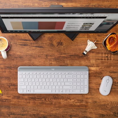 MK470 WRLS SLIM KB COMBO WHITE