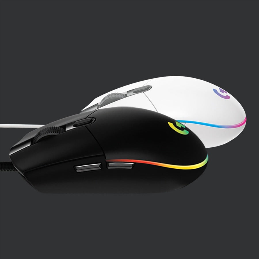 G203 LIGHTSYNC GAME MOUSE WHITE NEW LOGI G WIRED GAMING MOUSE