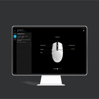 G203 LIGHTSYNC GAME MOUSE WHITE NEW LOGI G WIRED GAMING MOUSE
