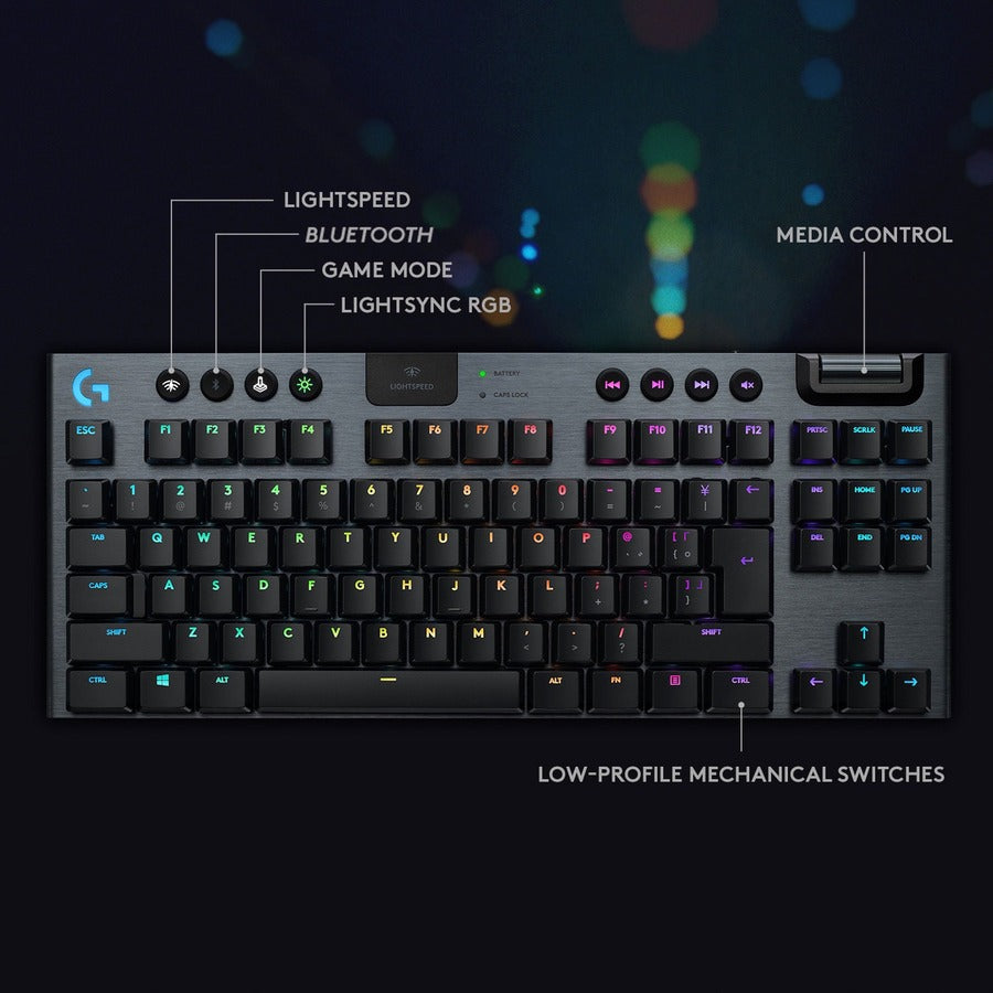 G915 TKL WRLS MECH KB CARBON LINEAR SWITCH