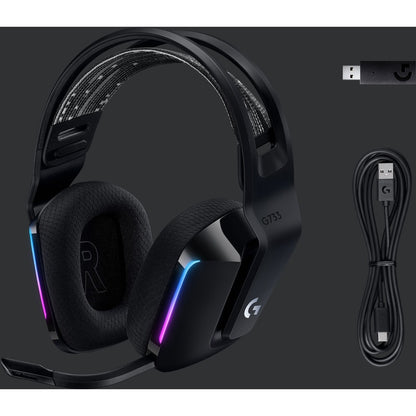 G733 WL RGB GAME HDSET NEW LOGITECH G WL HDSET BLACK