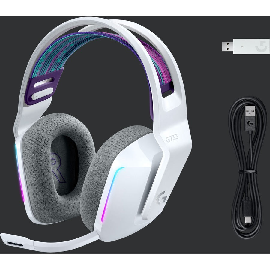 WL RGB GAMING HEADSET G733 LIGHTSPEED HEADSET WHITE
