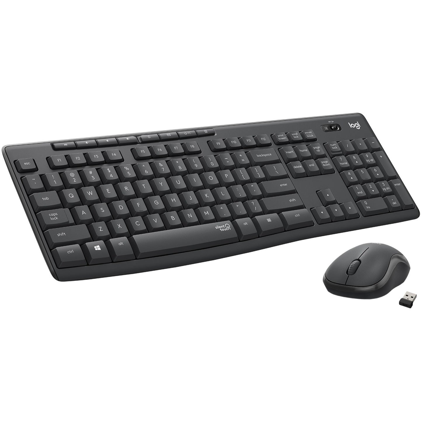 MK295 SILENT WL KEYBOARD  MOUSE COMBO GRAPHITE