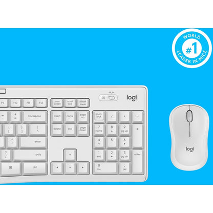MK295 SILENT WL KEYBOARD  MOUSE COMBO OFF-WHITE