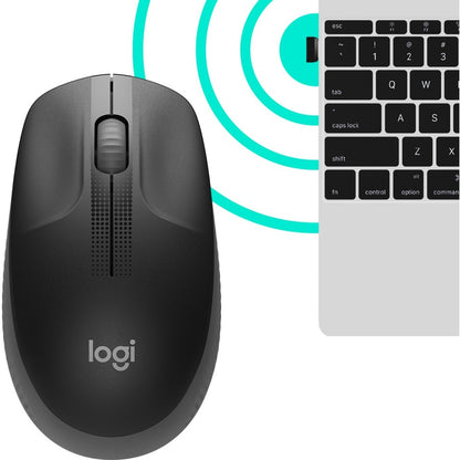 M190 FULL-SIZE WL MOUSE CHARCOAL