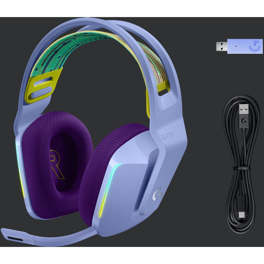 WL RGB GAMING HEADSET G733 LIGHTSPEED HEADSET LILAC