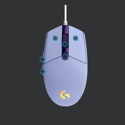 G203 LIGHTSYNC GAMING MOUSE LILAC
