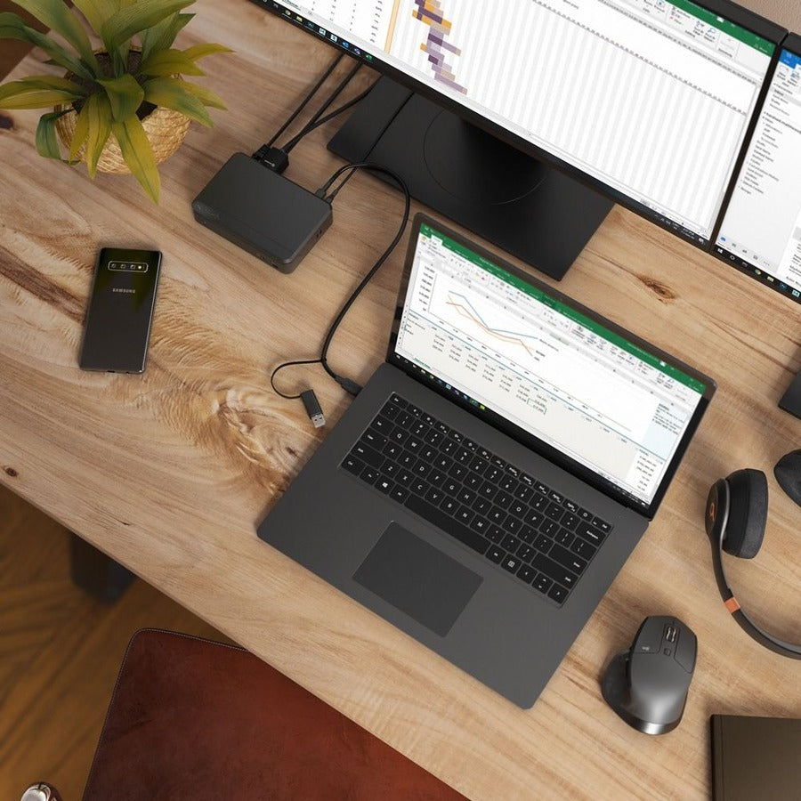 UNIVERSAL TWIN HD DOCKING STATION USB-C & USB-A COMPATIBLE