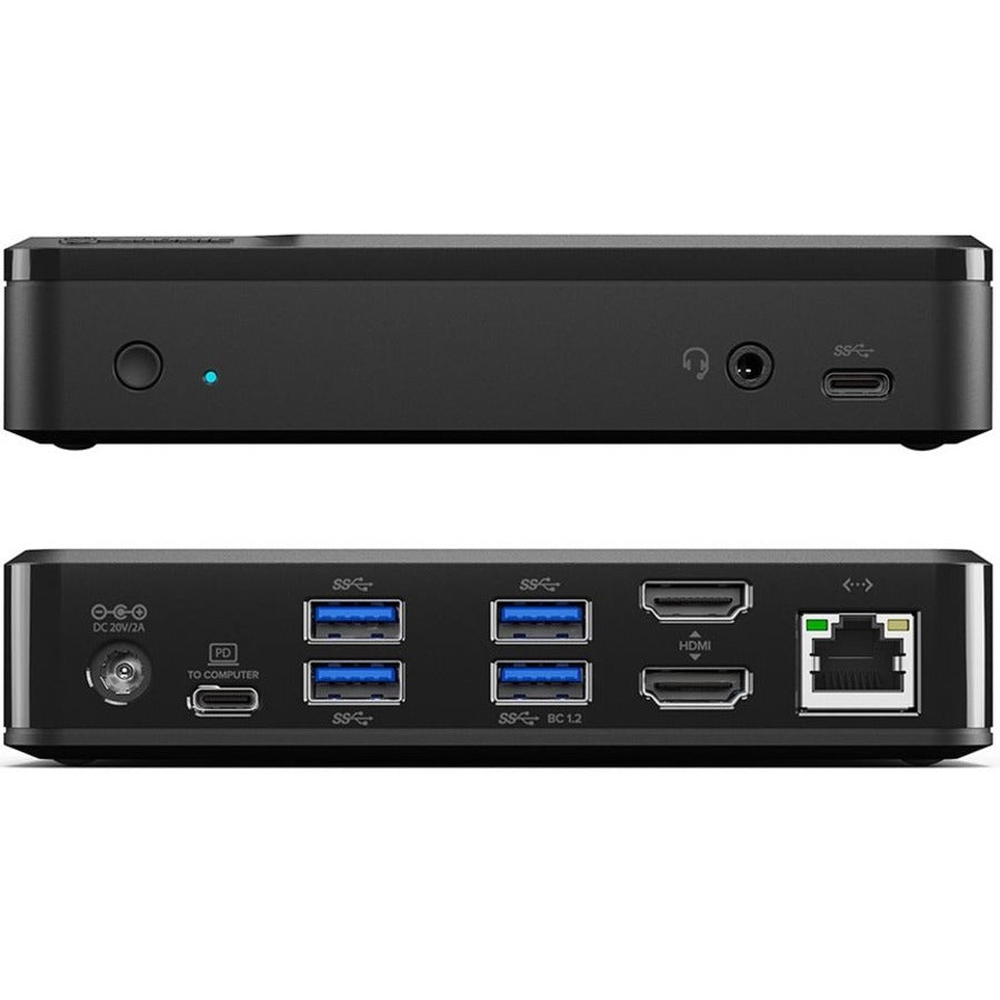 UNIVERSAL TWIN HD DOCKING STATION USB-C & USB-A COMPATIBLE