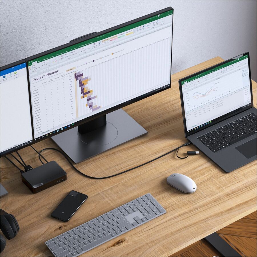 UNIVERSAL TWIN HD PRO DOCKING STATION USB-C & USB-A SUITABLE W/PD