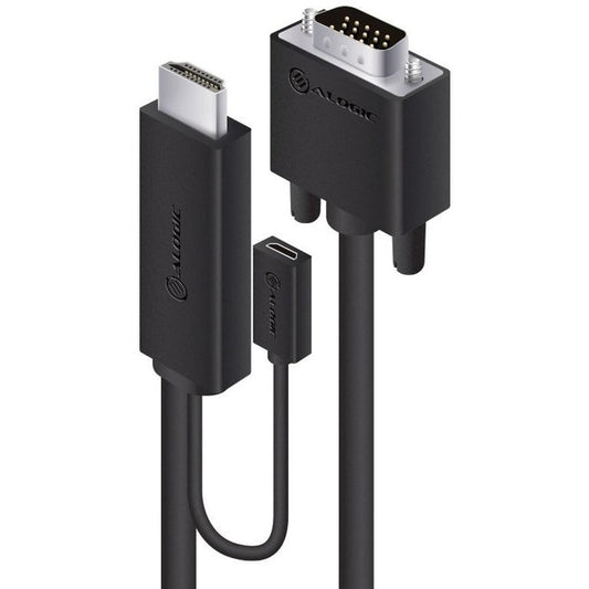 2M HDMI TO VGA CABLE WITH USB POWER LONTIUM CHIPSET