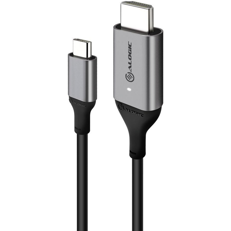 1M ULTRA USB-C MALE TO HDMI MALE CABLE 4K 60HZ WITH LED WHITE