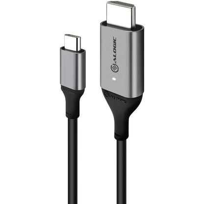 1M ULTRA USB-C MALE TO HDMI MALE CABLE 4K 60HZ WITH LED WHITE