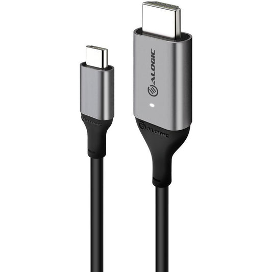 2M ULTRA USB-C MALE HDMI MALE CABLE 4K 60HZ WITH LED WHITE