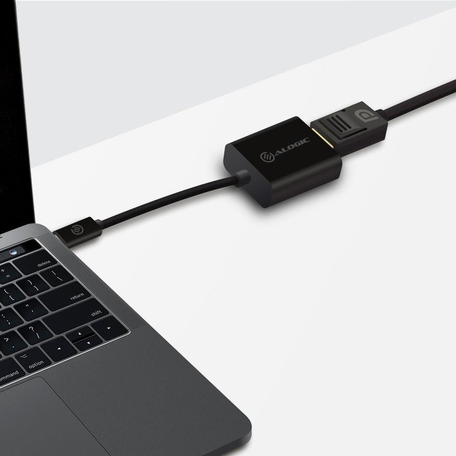 15CM ULTRA USB-C MALE TO DP FEMALE ADAP 4K 60HZ WITH LED WHITE
