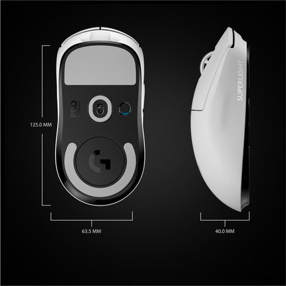 LOGITECH G PRO X SUPERLIGHT WIRELESS GAMING MOUSE (WHITE)
