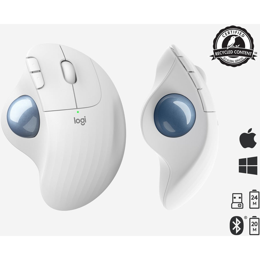 ERGO M575 WIRELESS TRACKBALL OFF WHITE
